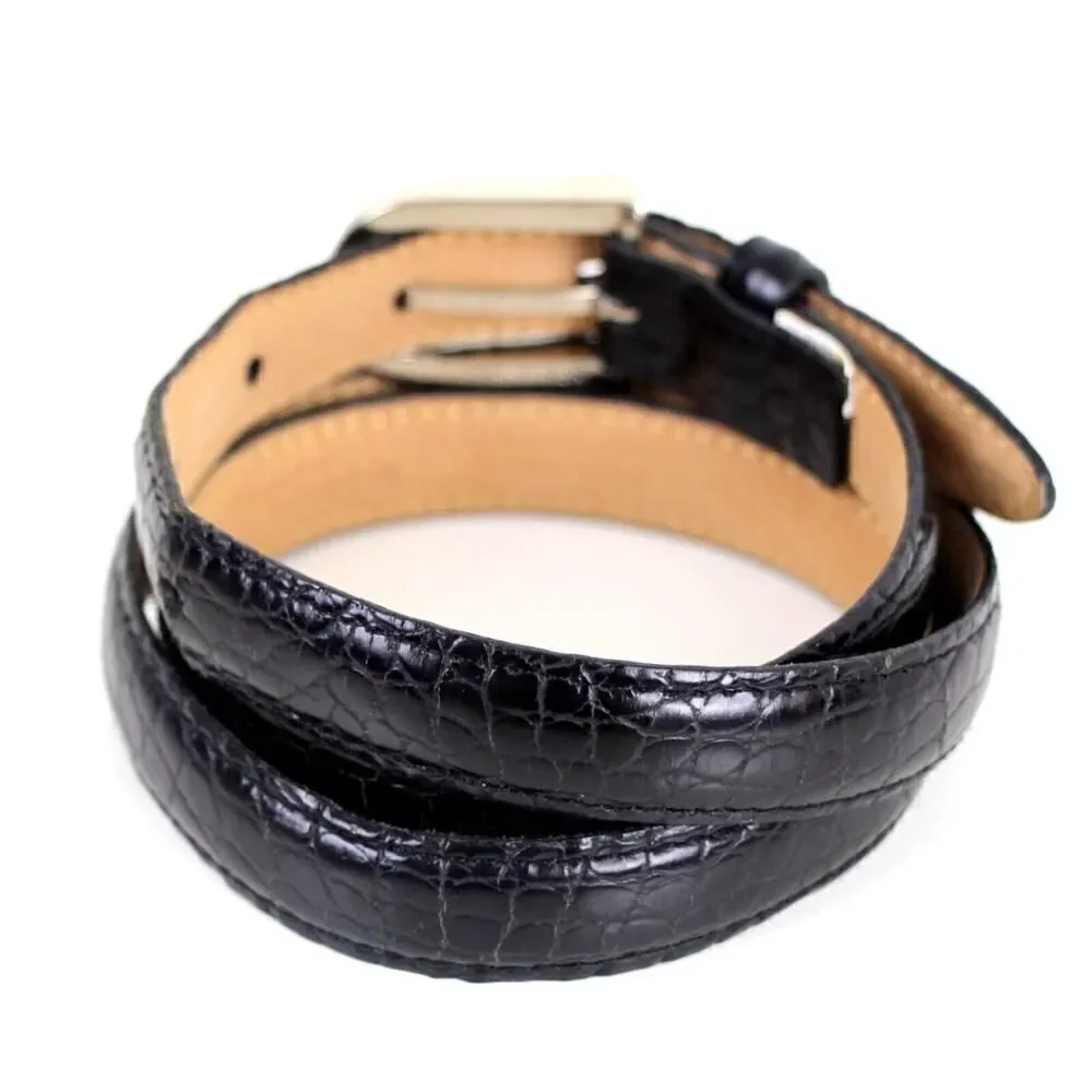 Eddie Bauer PATENT BLACK REAL LEATHER 3/4